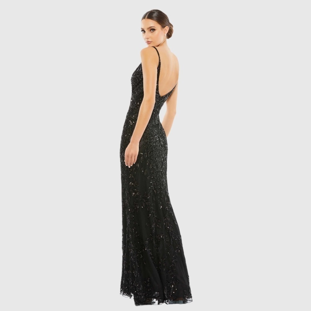 MAC DUGGAL 5107 NWT Embellished Leaf Evening Gown - Picture 2 of 5